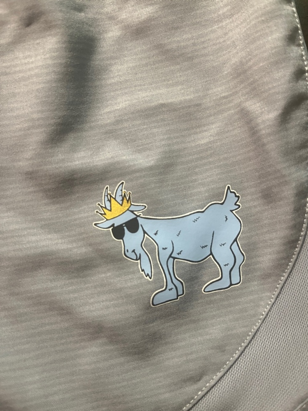 GOAT Light Gray Athletic Shorts